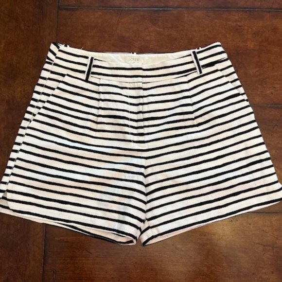J. Crew Pants - J. Crew Black and White Striped Women Shorts